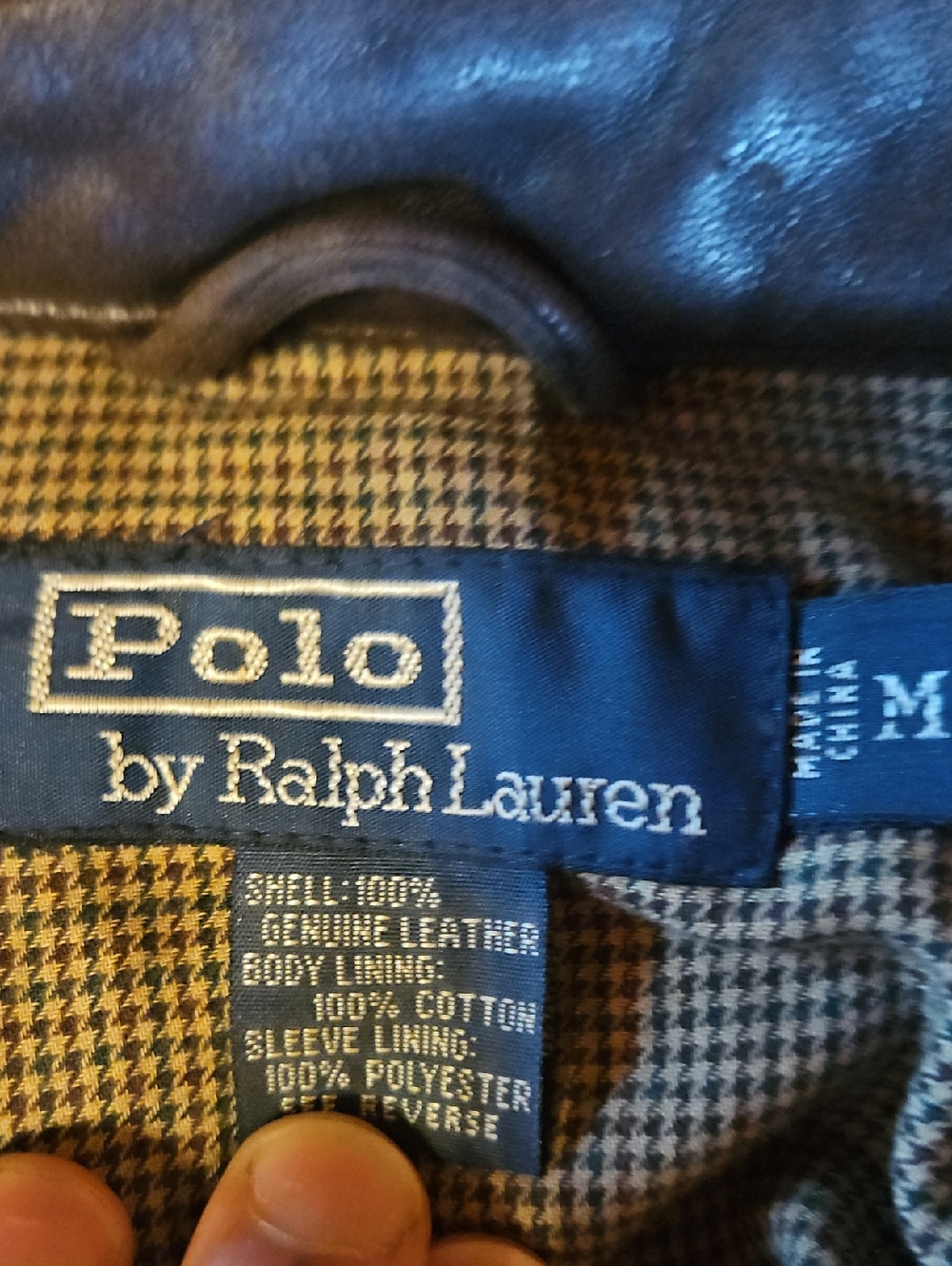 POLO Classic Brown Leather Zip Jacket - Unknown Brand - Picture 8 of 13